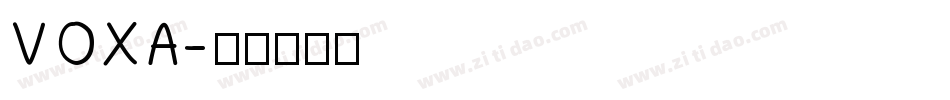 VOXA字体转换