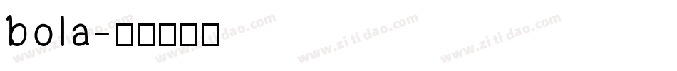 bola字体转换