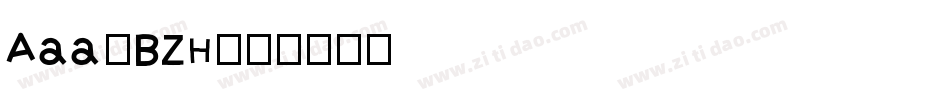Aaa-BZH字体转换