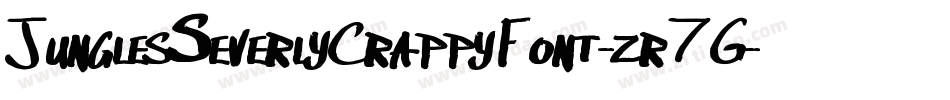 JunglesSeverlyCrappyFont-zr7G字体转换
