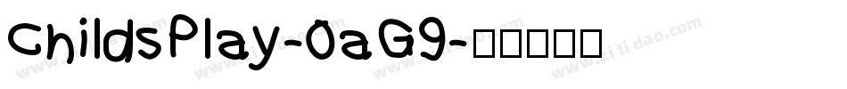 ChildsPlay-0aG9字体转换