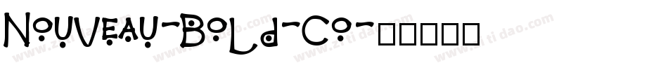 Nouveau-Bold-Co字体转换