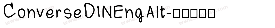 ConverseDINEngAlt字体转换