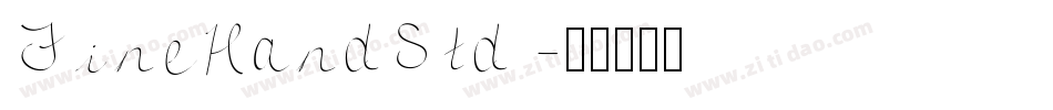 FineHandStd字体转换