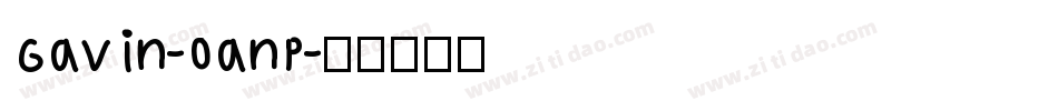 Gavin-0anP字体转换