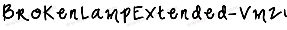 BrokenLampExtended-VmZw字体转换