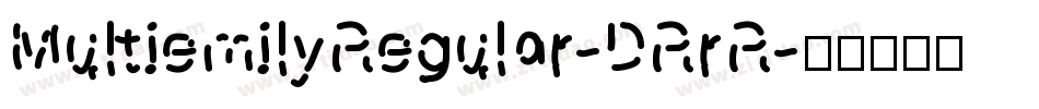 MultiemilyRegular-DRrR字体转换
