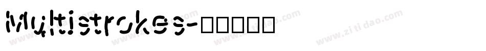 Multistrokes字体转换