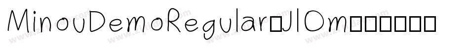 MinouDemoRegular-JlOm字体转换