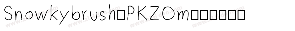 Snowkybrush-PKZOm字体转换