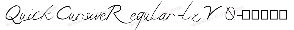 QuickCursiveRegular-lzY0字体转换