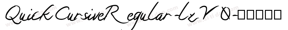 QuickCursiveRegular-lzY0字体转换
