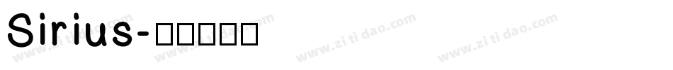 Sirius字体转换