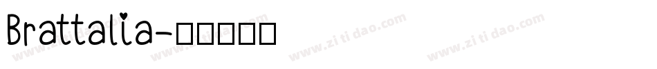 Brattalia字体转换