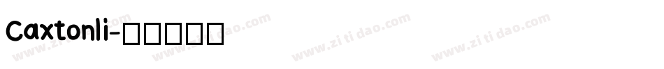 Caxtonli字体转换