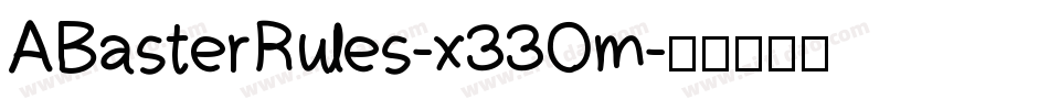 ABasterRules-x33Om字体转换