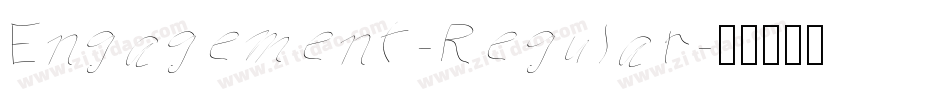 Engagement-Regular字体转换