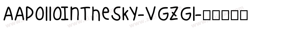 AApolloInTheSky-VGzGl字体转换
