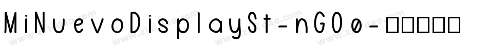 MiNuevoDisplaySt-nGO0字体转换