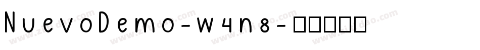 NuevoDemo-w4n8字体转换