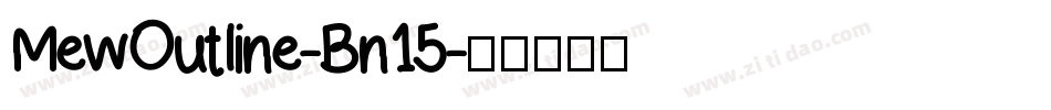 MewOutline-Bn15字体转换