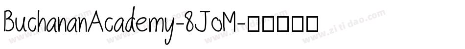 BuchananAcademy-8JoM字体转换