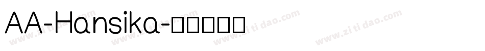 AA-Hansika字体转换