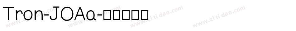 Tron-JOAa字体转换