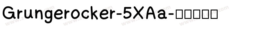 Grungerocker-5XAa字体转换