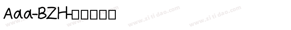 Aaa-BZH字体转换