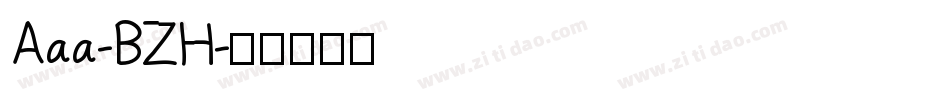 Aaa-BZH字体转换