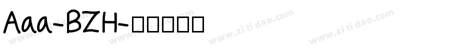 Aaa-BZH字体转换