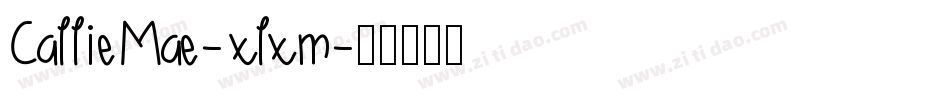 CallieMae-xlxm字体转换