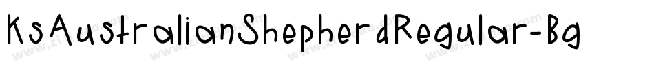 KsAustralianShepherdRegular-Bgj5字体转换