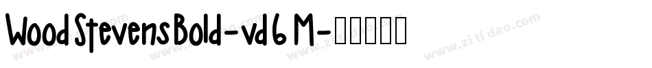 WoodStevensBold-vd6M字体转换 WoodStevensBold-vd6M字体转换