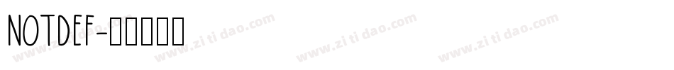 notdef字体转换