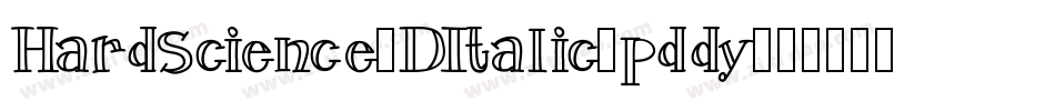 HardScience3DItalic-pddy字体转换