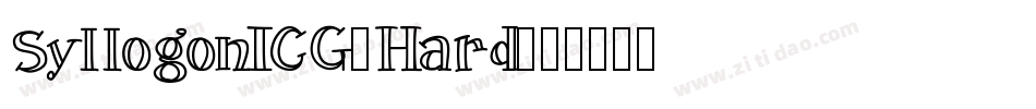SyllogonICG-Hard字体转换
