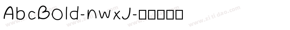 AbcBold-nwxJ字体转换