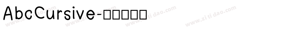 AbcCursive字体转换