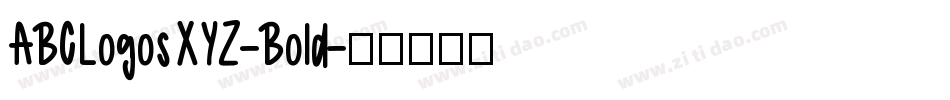 ABCLogosXYZ-Bold字体转换