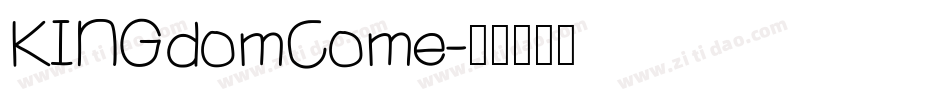 KINGdomCome字体转换