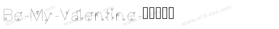 Be-My-Valentine字体转换