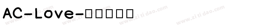 AC-Love字体转换