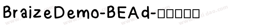 BraizeDemo-BEAd字体转换