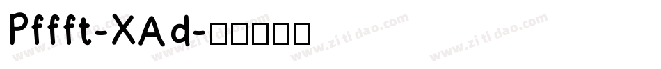 Pffft-XAd字体转换