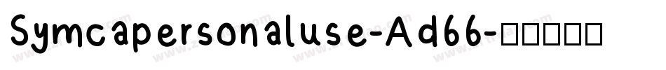 Symcapersonaluse-Ad66字体转换