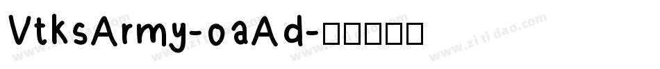 VtksArmy-0aAd字体转换