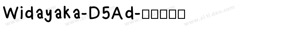 Widayaka-D5Ad字体转换