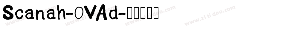 Scanah-0VAd字体转换